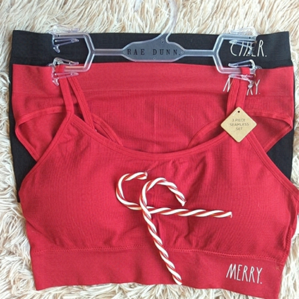 Rae Dunn Christmas Theme 3 Piece Comfort Set, Seamless